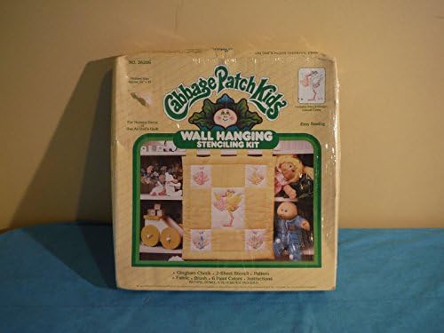 Vintage New 1984 Cabbage Patch Kids Wall Hanging Stenciling Kit Painting