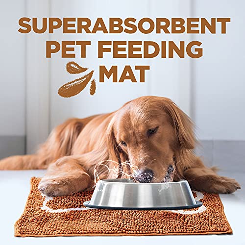 Soggy Doggy Slopmat UltraAbsorbent Dog Door Mat for Food and Water