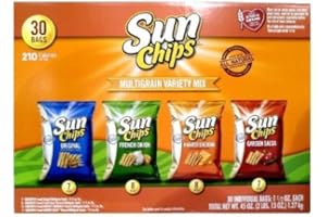 SUNCHIPS Sun Chips Multigrain Variety Mix, Chips Bags, 30-count, 45 Oz