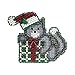Kitty's Gift Beaded Counted Cross Stitch Christmas Ornament Kit Mill Hill 2006 Winter Holiday MH18-6305
