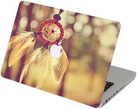 Theskinmantra Feathers Apple Macbook Air 13 inch DECAL/SKIN with Apple logo cut out and Round Edges