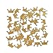 Ling's moment Gold Crown Confetti Table Confetti, Confetti Toss for Prince Princess Party Wedding First Birthday Party Baby Showers Festival Items Supplies - DIY Kits, 100 pcs of 1