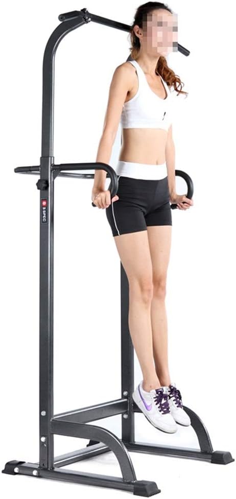 DERTHWER Parallel Bars, Multi-Function Power Tower with Vertical Knee Raise Dip Station Push-Up Station Parallel Bars Suitable for Both Home and Commercial Use (Color : Blue, Size : 22668102CM)