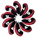 Andux Number Print Golf Iron Club Head Covers with Transparent Window 10pcs/Set Black/red