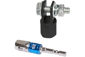 Scissor Jack Adapter with Impact Drill for 1/2 Inches Drive Impact Wrench 13/16 Inches Lug Wrench Easy Raising and Lowering J