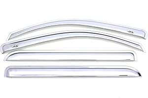 Auto Ventshade [AVS] Ventvisor/Rain Guards | Chrome, 4 pc | 684805 | Fits 2019-2022 Chevrolet/GMC Silverado/Sierra 1500 Crew 