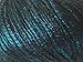 Rock Star, Teal Blue, Black, Metallic Shine, Soft Nylon Merino Wool Acrylic Blend Yarn, 50 Gram