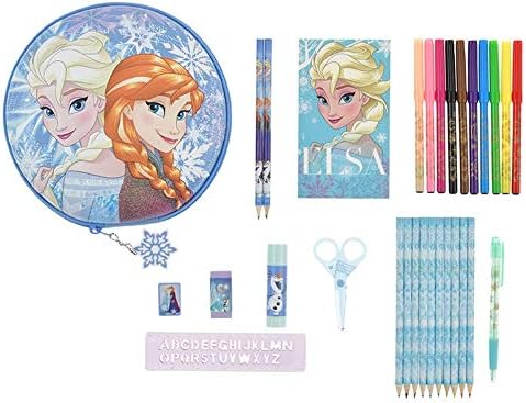 Amazon Co Jp ディズニーストア 公式 アナ エルサ ステーショナリーセット ジップケース スノーフレイク アナと雪の女王 文房具 オフィス用品