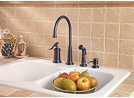 Pfister Gt26 4ypy Ashfield Single Handle Kitchen Faucet With Side