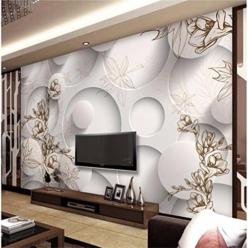 Wapel Custom Photo 3D Wallpapers Modern Magnolia Maple Leaf 3D Living Room Big Mural 3D Wall Painting Wallpaper Mural Silk Cloth 180x130CM
