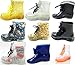 Women's Jelly Rubber Rain Color Clear Waterproof TransparentRound Toe Ankle Martin Laceup Boot Shoes