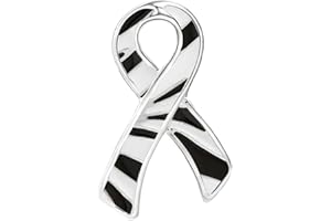 Ribbon Pins 1/5/25/100 for Cancer & Disease Awareness - Various Causes - Bulk Quantities Available for Support Groups and Fun