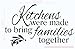 Kitchens were Made to Bring Families Together - Inspirational Decals for Kitchen & Dining Room - Matte Vinyl Wall Decal Sayings for Wall Decor - Die-Cut Vinyl Wall Art -23