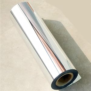 silver mirror adhesive sticker self vinyl x60 decal chrome wrap sheet film