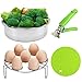 VERONES Pot Accessories, Steamer Basket Set for Pot Accessories with Egg Steamer Rack - Pot Holder - Multi-Purpose Hot Pads - Fits Pot 5 6 8 qt Pressure Cooker.