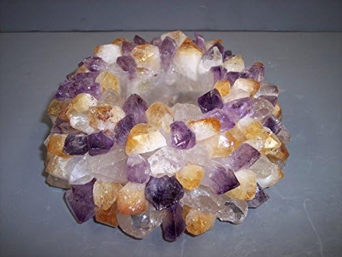 Large Assorted Stone Points Candle Holder