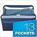 Pendaflex Fabric Poly Expanding File, 13 Pocket, Dark Blue, Each (84087DBL)