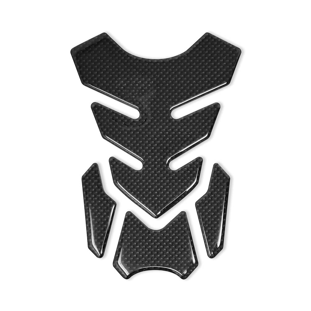 4R Quattroerre.it 18169 Adhesive 3D Tank Pad, Full, Carbon Look