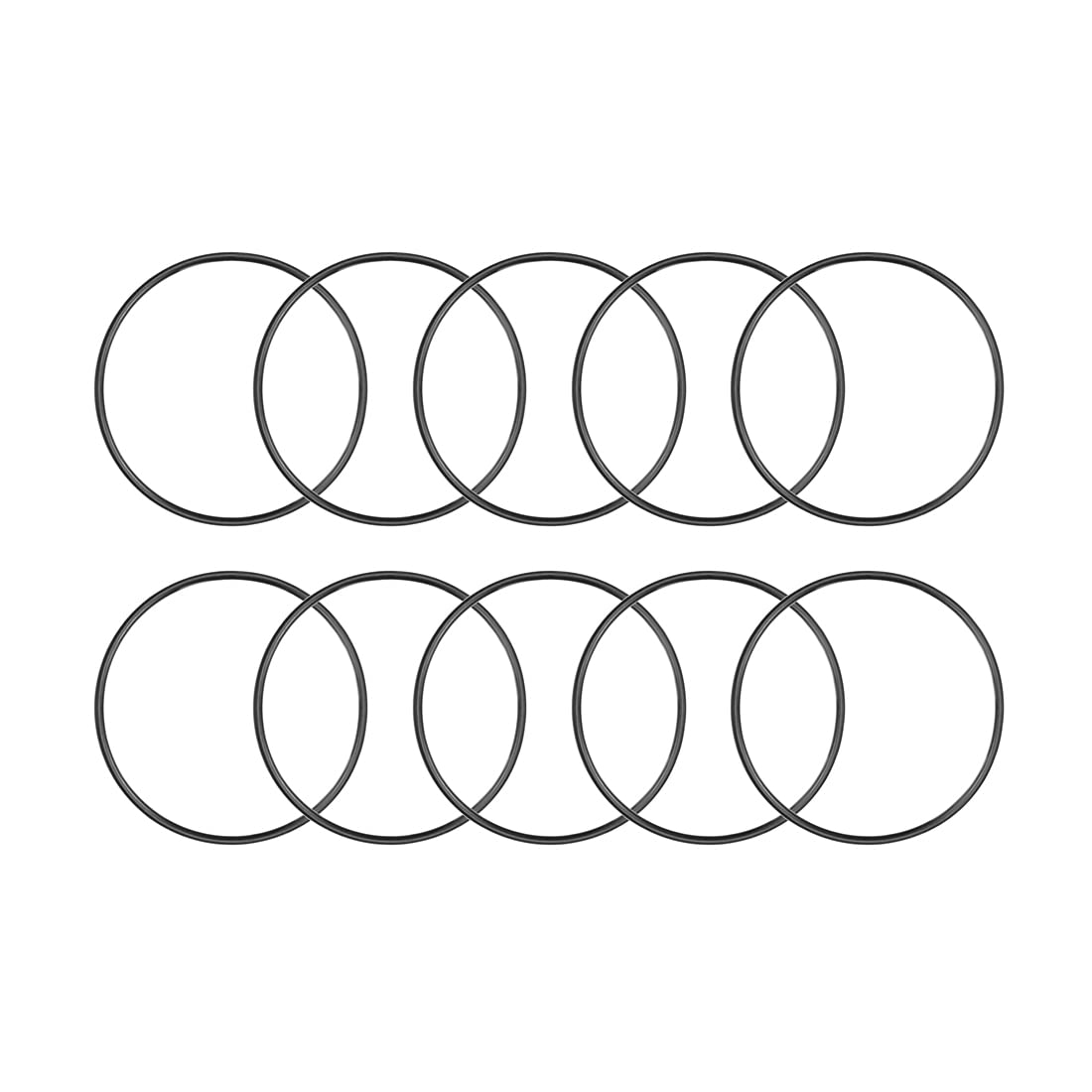 sourcing map Nitrile Rubber O-Rings 41mm OD 38mm ID 1.5mm Width, Metric Nitrile Rubber Sealing Gasket for Automotive Machine Plumbing, Pack of 10