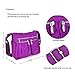 Vbiger Shoulder Bags Messenger Handbags Multi Pocket Waterproof Crossbody Bags (Purple 2)