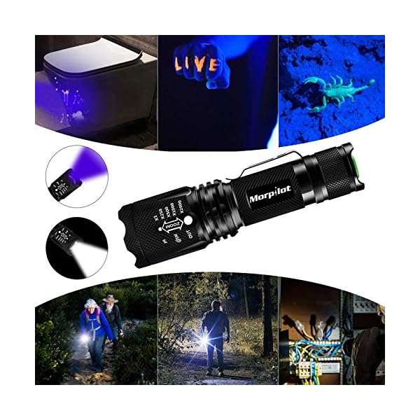 LONGLUAN Voltguard Elite – Linterna 2 En 1, Linterna Militar 2 En 1, Linterna Militar Alemana De Tres Ojos Monstruo Mini Flash Super Power 2