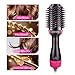 Crenova Hot Air Brush, One Step Hair Blow Dryer, Tourmaline Ionic Volumizer Styler with Ceramic Heater, Great for Easy & Fast Straighten or Curl All Hair Types