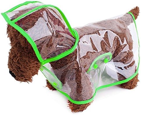 Mummumi Pet Raincoat, Small Dog Waterproof Clothes Rain Jacket Puppy Transparent Poncho Rainwear Clothes for Small Dog