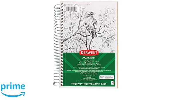 Derwent Academy Paper Sketch Journal Wirebound 70 Sheets 9 X 6 Heavyweight 54966