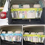 Drhob 1pc New Multicolor random Car Back Seat Organizer Auto Travel Multi-Pocket Holder Storage Bag 6 Layers