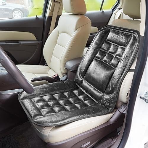 Marchand Promotions Genuine English Leather Lumbar Car Chair Back Seat Cushion