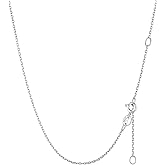ChicSilver 1.1mm/ 1.5mm 925 Sterling Silver Chains for Women Dainty Thin Silver Necklace Chain for Women - 16/18/20/22/24 Inch