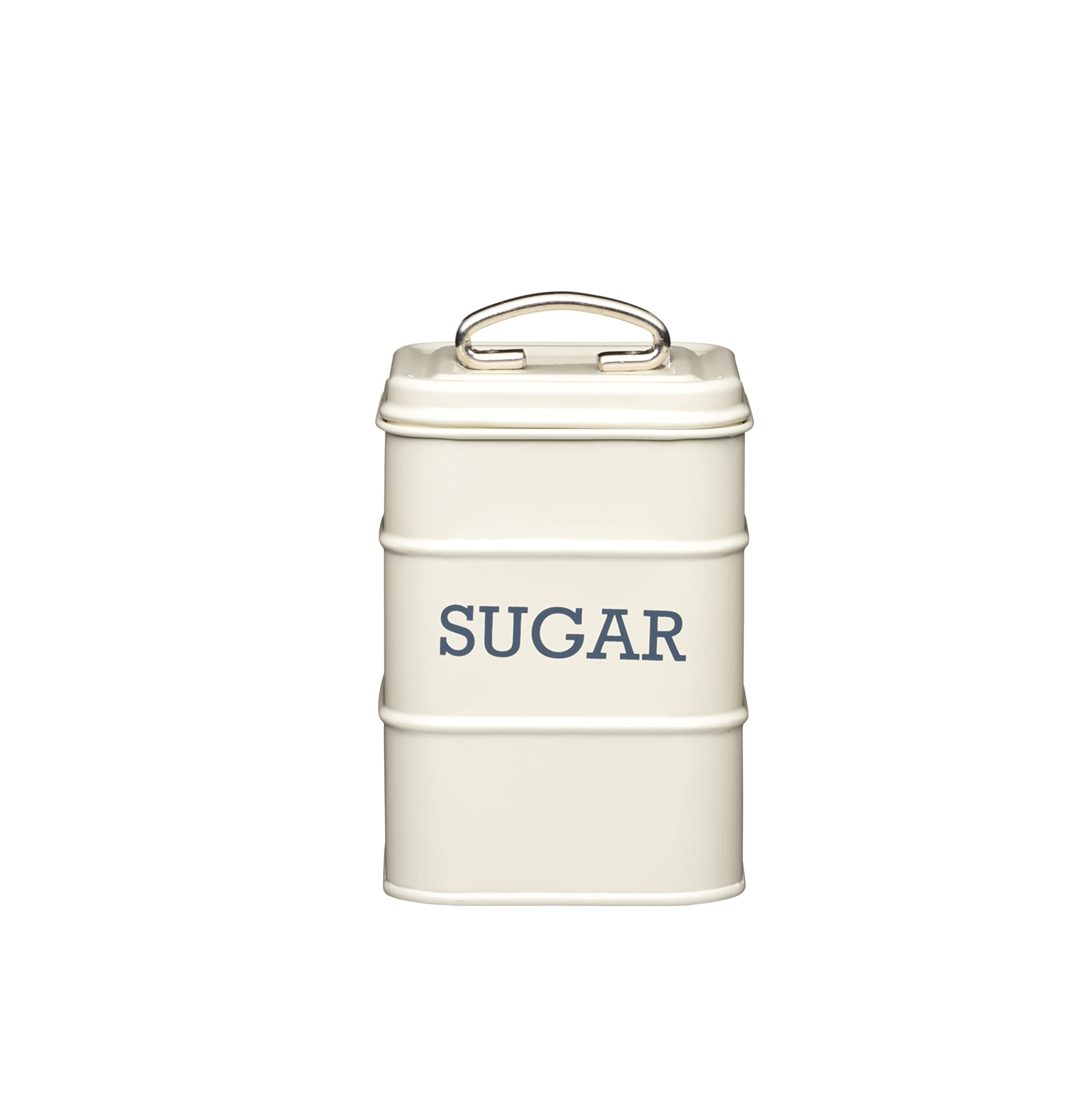 KitchenCraft Living Nostalgia Metal Sugar Canister, 11 x 17 cm - Antique Cream
