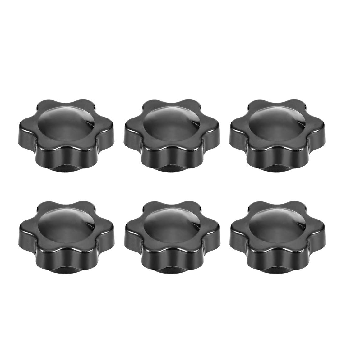 Uxcell Clamping Handle Screw Knobs Handle Star Knob M5 x 7mm Female Thread 6pcs