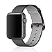 Apple Watch Woven Nylon Band, Biaoge Fine Woven Nylon Wrist Strap Replacement with Classic Buckle for iWatch Series 2 Series 1 (Black - 38mm)