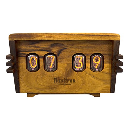 The Unique Nixie Vacuum Tube Alarm Clock A Retro Wooden Desk