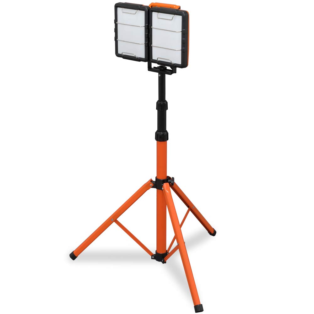 Amazon アイリスオーヤマ LED ワークライト投光器 作業灯 三脚付きスタンドライト 屋内専用 10000lm 作業灯 産業