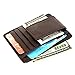 AOCOAKW Money Clip Wallets for Men Gifts, Front Pocket Crad Holder Slim Leather Wallet with Strong Magnetic RFID Blocking (Coffee)