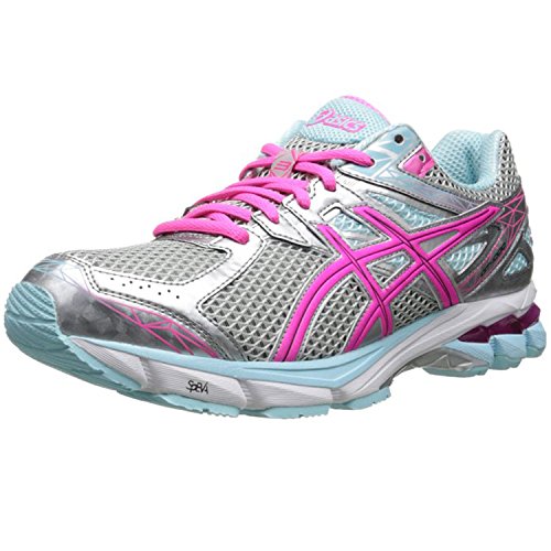 ASICS Women's GT-1000 3 Running Shoe,Lightning/Hot Pink/Mint,7 2A US