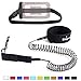 Unigear Premium 10' Coiled SUP Leash (11 Colors) Inflatable Paddle Board Leash with Waterproof Wallet (Transparent Black-new)