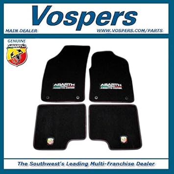Genuine Fiat Abarth 500 Assetto Corse Luxury Carpet Floor Mats