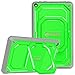 Fintie Shockproof Case for Amazon Fire HD 8 Tablets (7th and 8th Generation, 2017 and 2018 Releases) - [Tuatara Magic Ring] [360 Rotating] Multi-Functional Grip Stand Carry Cover, Green