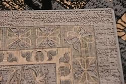 Unique Loom Taftan Collection Border Geometric