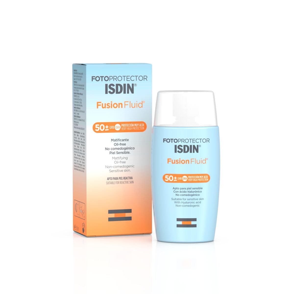 ISDIN Fusion Fluid SPF 50+ 50ml | Facial Sun Cream | Suitable for All Skin Types
