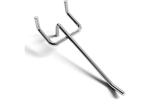 JEAWIWI 120 Pack 4 Inch Metal Pegboard Hooks, Fit 1/4 in and 1/8 in Peg Board Organizer Accessories, for Hanging Storage, Garages, Tool Sheds, Basements