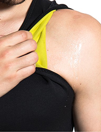 image for Hisweet Body Shaper for Men Tummy Neoprene Slimming Tank Top Vest Weig