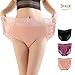 Womens Lace Panties Sexy Lingerie Hipster Underwear Waist Briefs 3 Pack