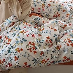 Luxlovery Botanical Floral Comforter Set King