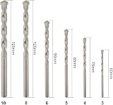 Gunpla 13 Piece Masonry Drill Bit Set 3-10mm Tungsten Carbide Straight Shank Kit view 3