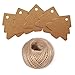 Christmas Tree Gift Tags,Gift Wrap Tags,100 Pcs Kraft Paper Gift Tag with String,Blank Craft Gift Tag with Natural Jute Twine String