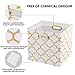 Posprica Collapsible Storage Cube Bins Organizer for Closet (Cream/gold Lantern, 13×13×13/4pcs)